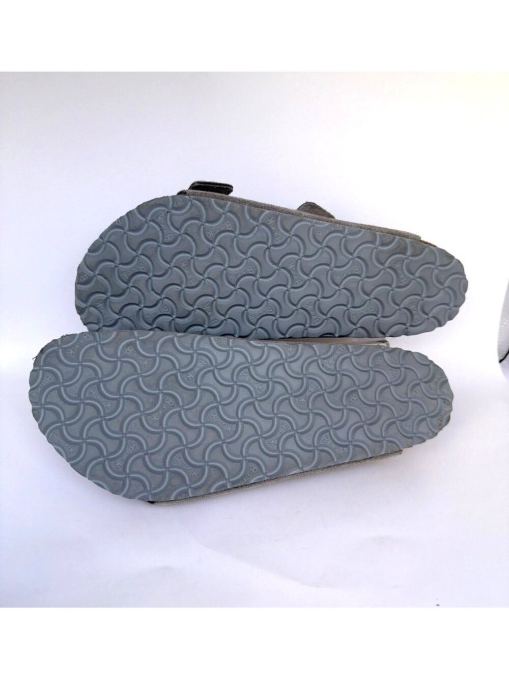 Birkenstock Arizona Suede Unisex Sandals Stone Coin Gray Men Size 45 - Picture 6 of 10